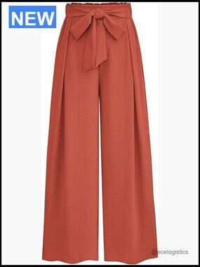 Wide Leg Work Pants High Waisted Loose Palazzo Trouser Summer